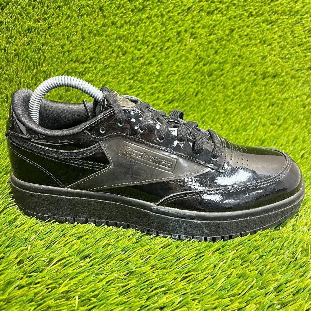 Reebok Cardi Club C Womens Size 9.5 Black Walking Lifestyle Shoes Sneakers